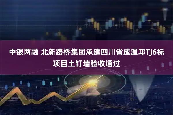 中银两融 北新路桥集团承建四川省成温邛TJ6标项目土钉墙验收通过